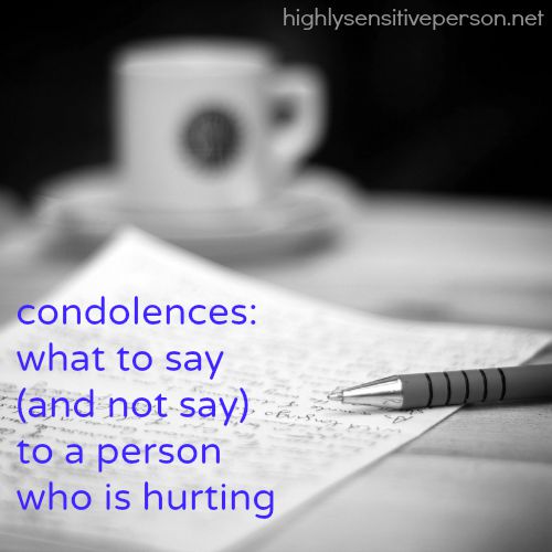 condolence
